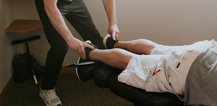 Cory Madison Examining Patients Legs